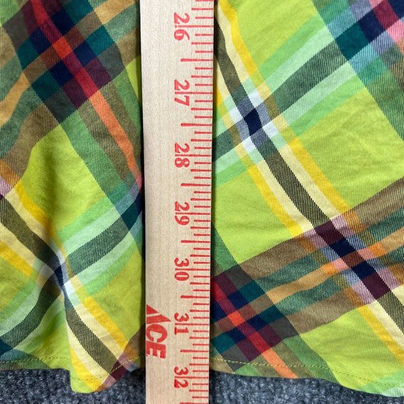 Tommy Hilfiger Shirt Adult Large Green Plaid Button Up Long Sleeve Casual Mens - Picture 16 of 16